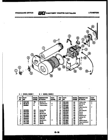 Blower and drive parts