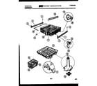 Frigidaire DWF600EW1 racks and trays diagram