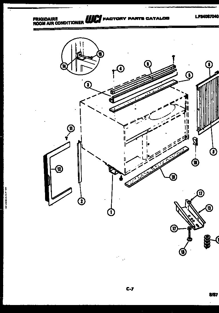 Window mounting parts