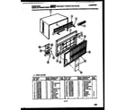 Frigidaire A07LH8E1 cabinet parts diagram