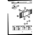 Frigidaire A07LH8E1 window mounting parts diagram