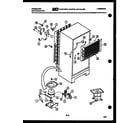 Frigidaire FP18TMH3 system and automatic defrost parts diagram