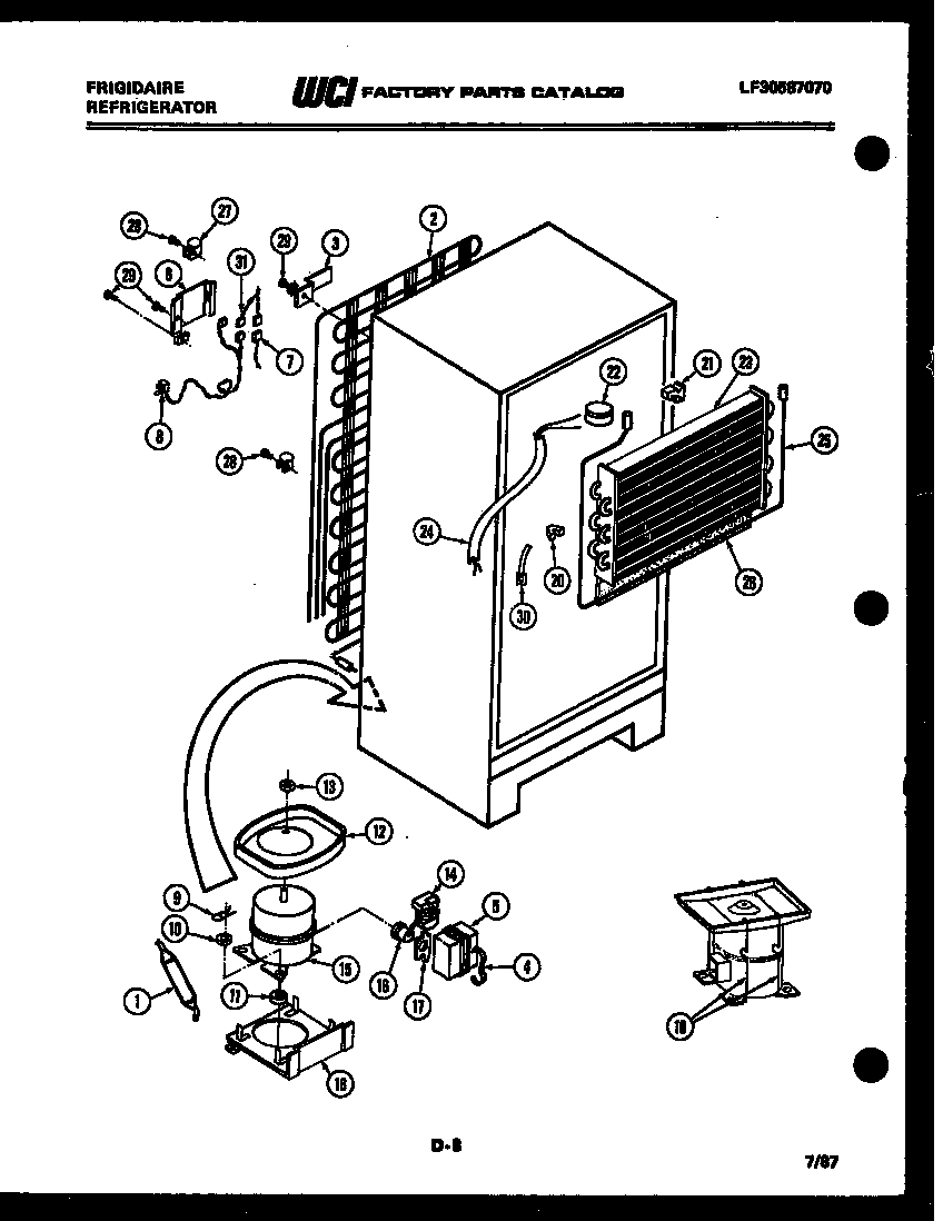 System and automatic defrost parts