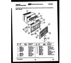 Frigidaire A06LH5N1 cabinet parts diagram