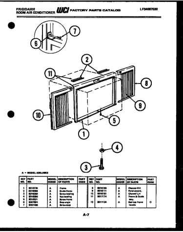 Window mounting parts