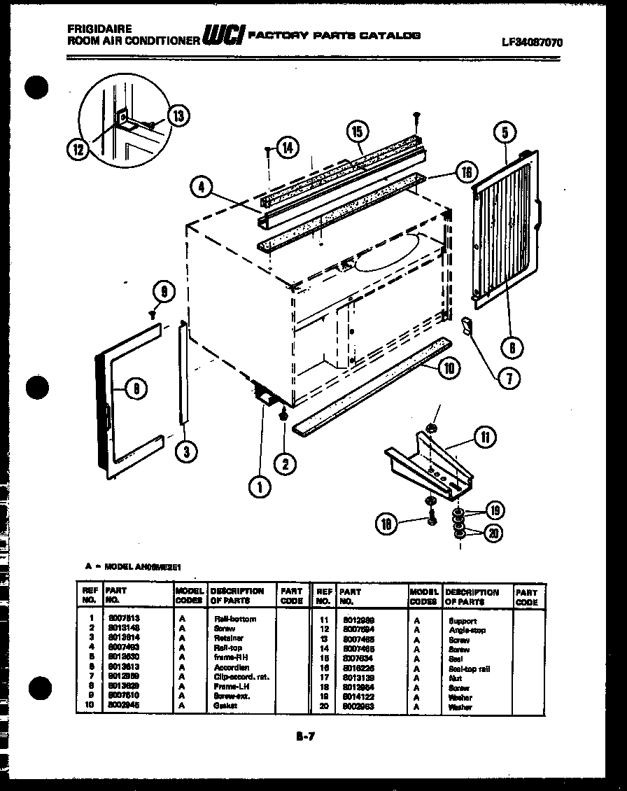 WINDOW MOUNTING PARTS