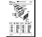 Frigidaire A11ME8E1 cabinet parts diagram
