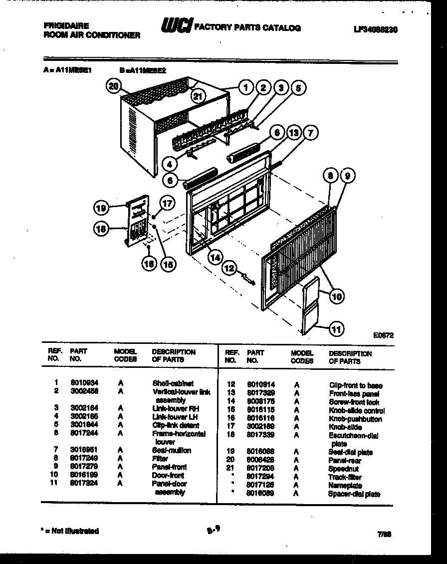 Cabinet parts