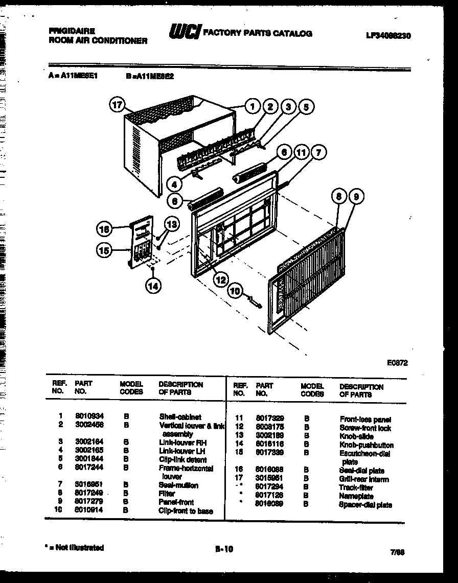 Cabinet parts
