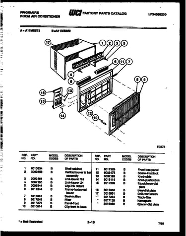 Cabinet parts