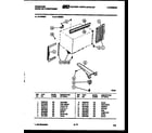 Frigidaire A11ME8E1 window mounting parts diagram