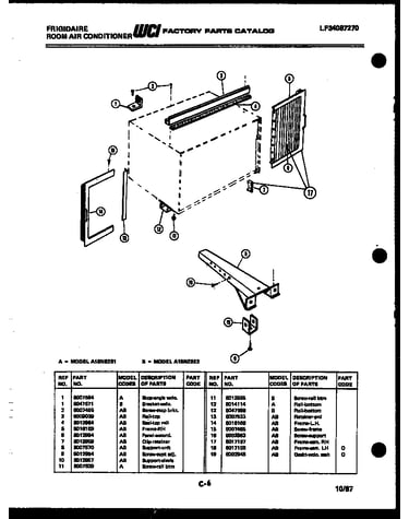 Window mounting parts