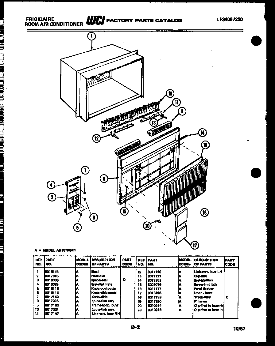 Cabinet parts