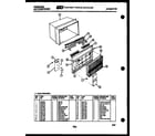 Frigidaire AHR24NS5E1 cabinet parts diagram