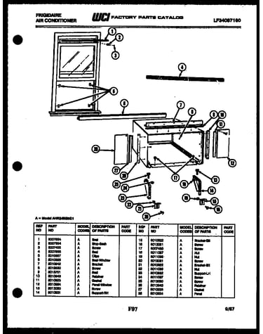 Window mounting parts