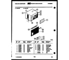 Frigidaire A08LE2E1 cabinet parts diagram