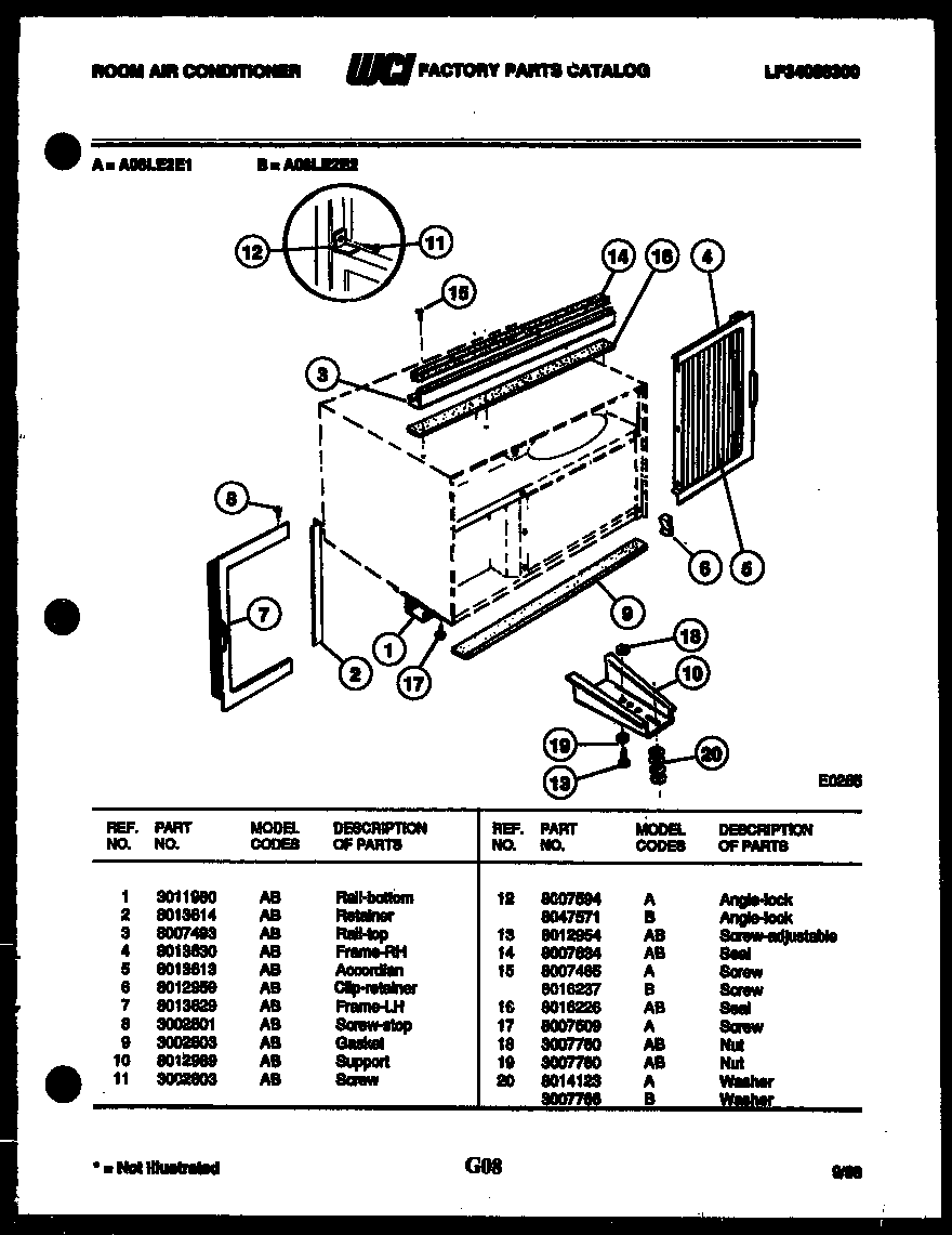 Window mounting parts