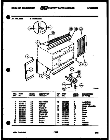 Window mounting parts