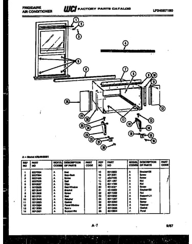 Window mounting parts