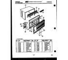 Frigidaire AW12NE5E1 cabinet parts diagram