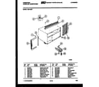 Frigidaire A05LE2E7 window mounting parts diagram