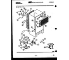 Frigidaire FPES21TEA0 system and automatic defrost parts diagram
