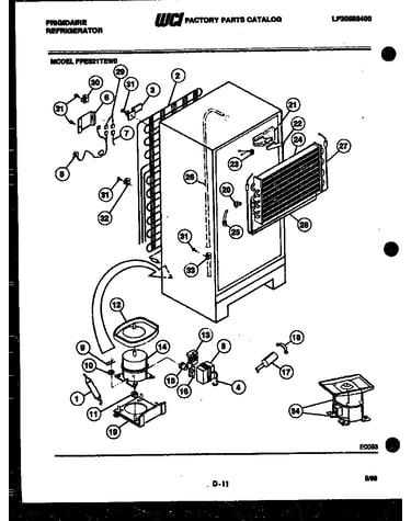System and automatic defrost parts