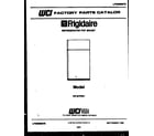 Frigidaire FP18TFW1 cover page diagram
