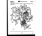 Frigidaire FP18TFF1 cabinet parts diagram