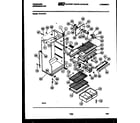 Frigidaire PF18TFA1 cabinet parts diagram