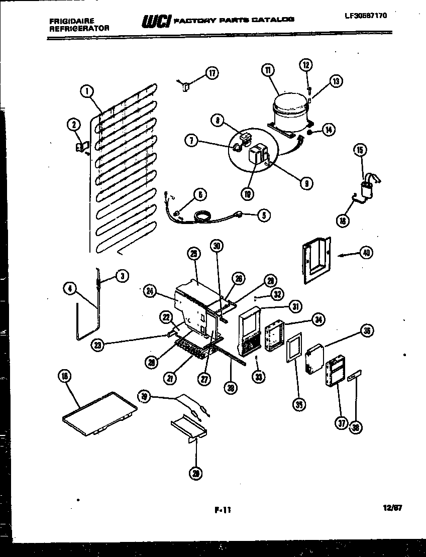System and automatic defrost parts