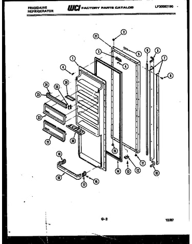 Refrigerator door parts