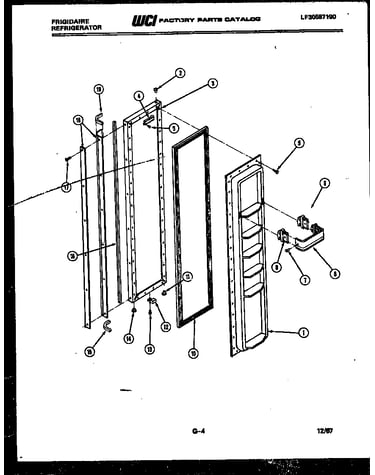 Freezer door parts