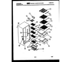Frigidaire FPCI19VMA2 shelves and supports diagram