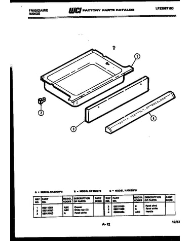 Drawer parts