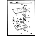 Frigidaire RB136CDB0 cooktop parts diagram