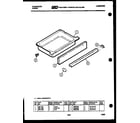 Frigidaire REG438QME0 drawer parts diagram