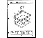 Frigidaire REG438QME0 cooktop frame parts diagram