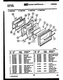 Lower oven door parts