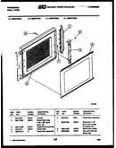 Upper oven door parts