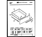Frigidaire GPG38BEL0 drawer parts diagram