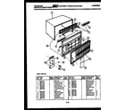 Frigidaire A05LH5F1 cabinet parts diagram