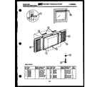 Frigidaire A05LH5F1 window mounting parts diagram