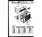 Frigidaire A07LH8E2 cabinet parts diagram