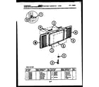Frigidaire A07LH8E2 window mounting parts diagram