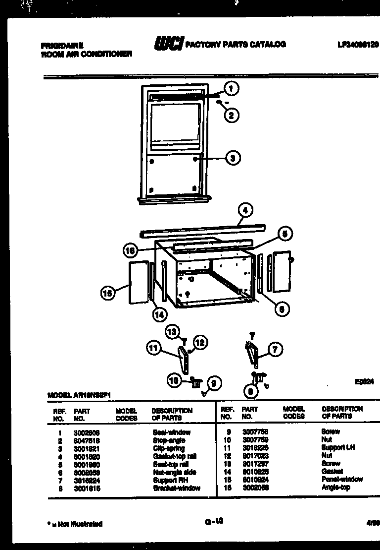 Window mounting parts