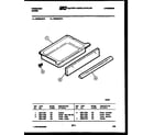 Frigidaire REG36AF4 drawer parts diagram