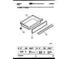Frigidaire RG35AW3 drawer parts diagram
