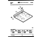 Frigidaire REGS36BCW3 cooktop parts diagram