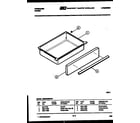 Frigidaire REGS36BCW3 drawer parts diagram